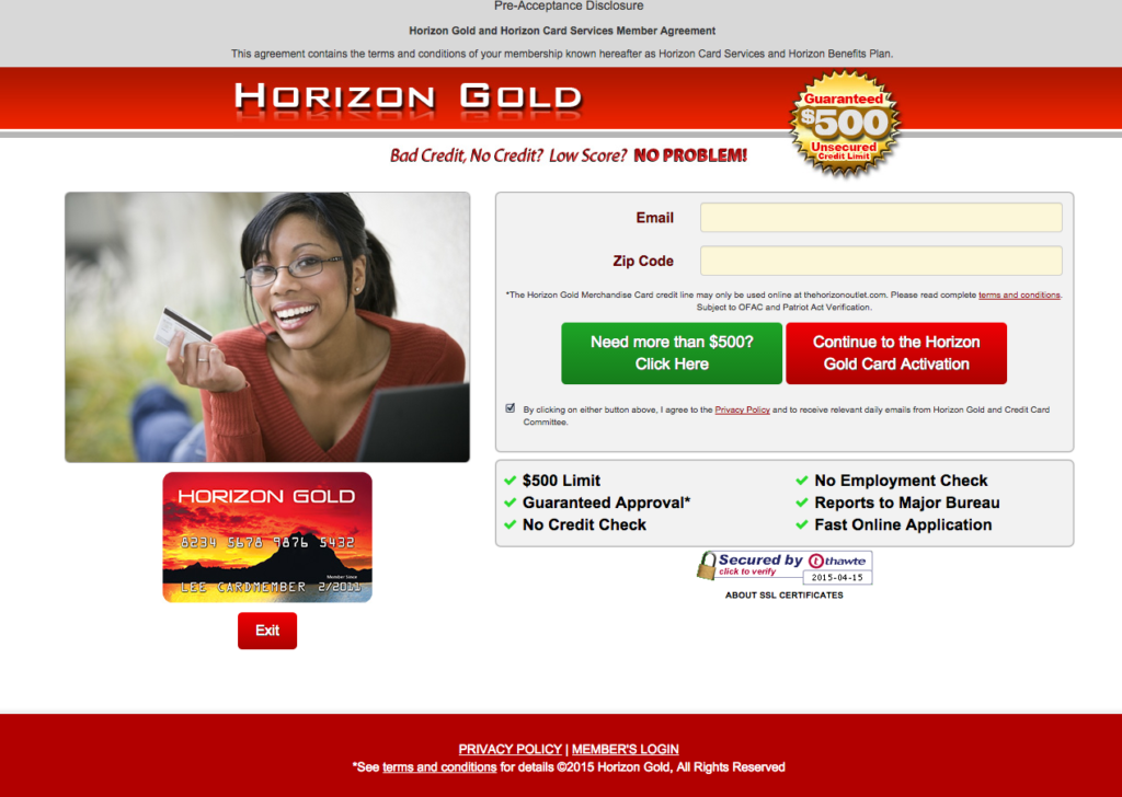 Horizon-Gold-Card