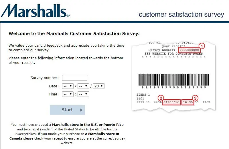 Marshallsfeedback - Win $500 Gift Card - Marshalls Survey